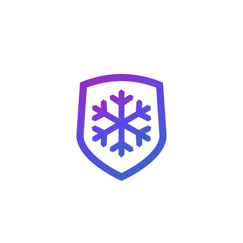 frostbeständighet, kalltålig ikon, vektor