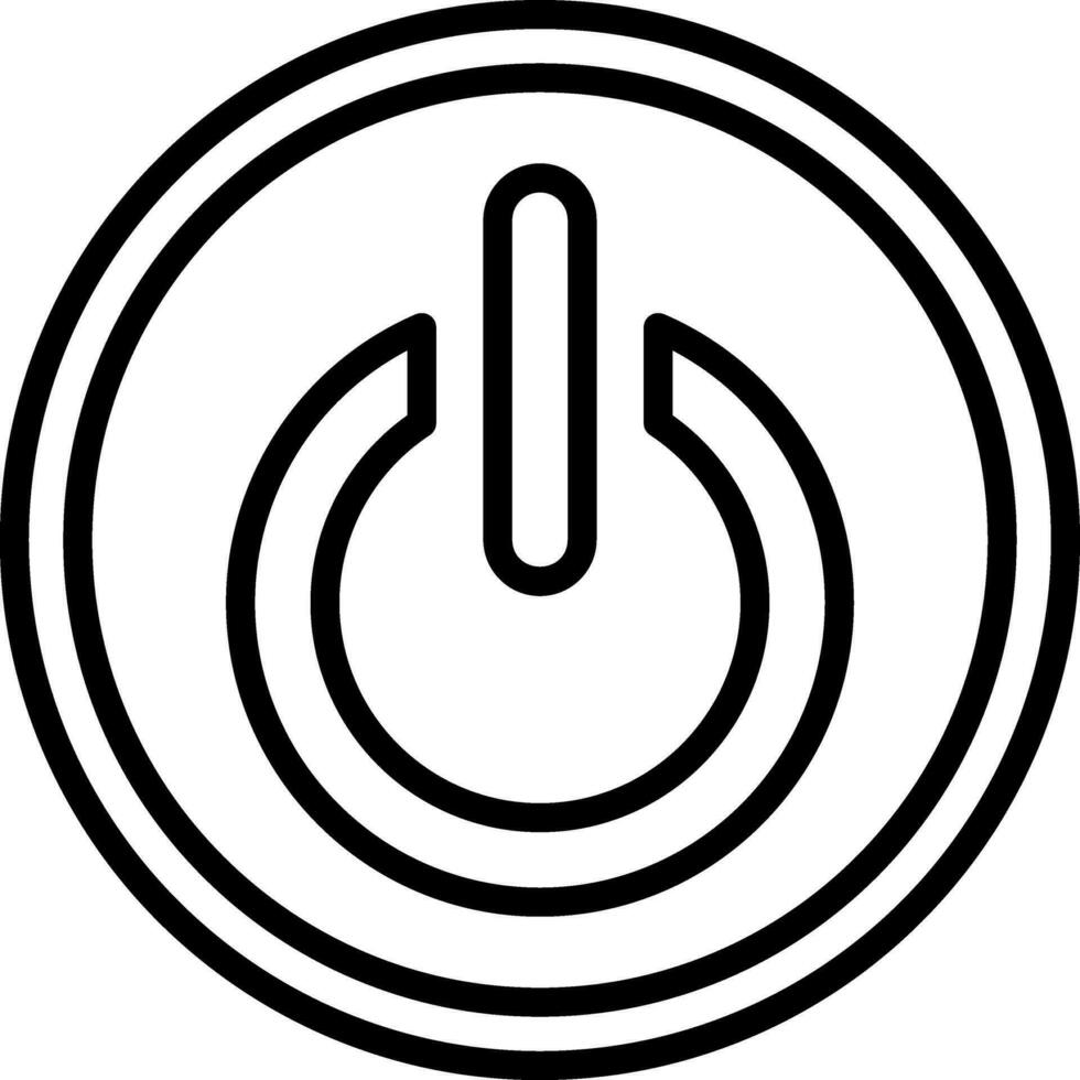 Power-Vektor-Icon-Design vektor