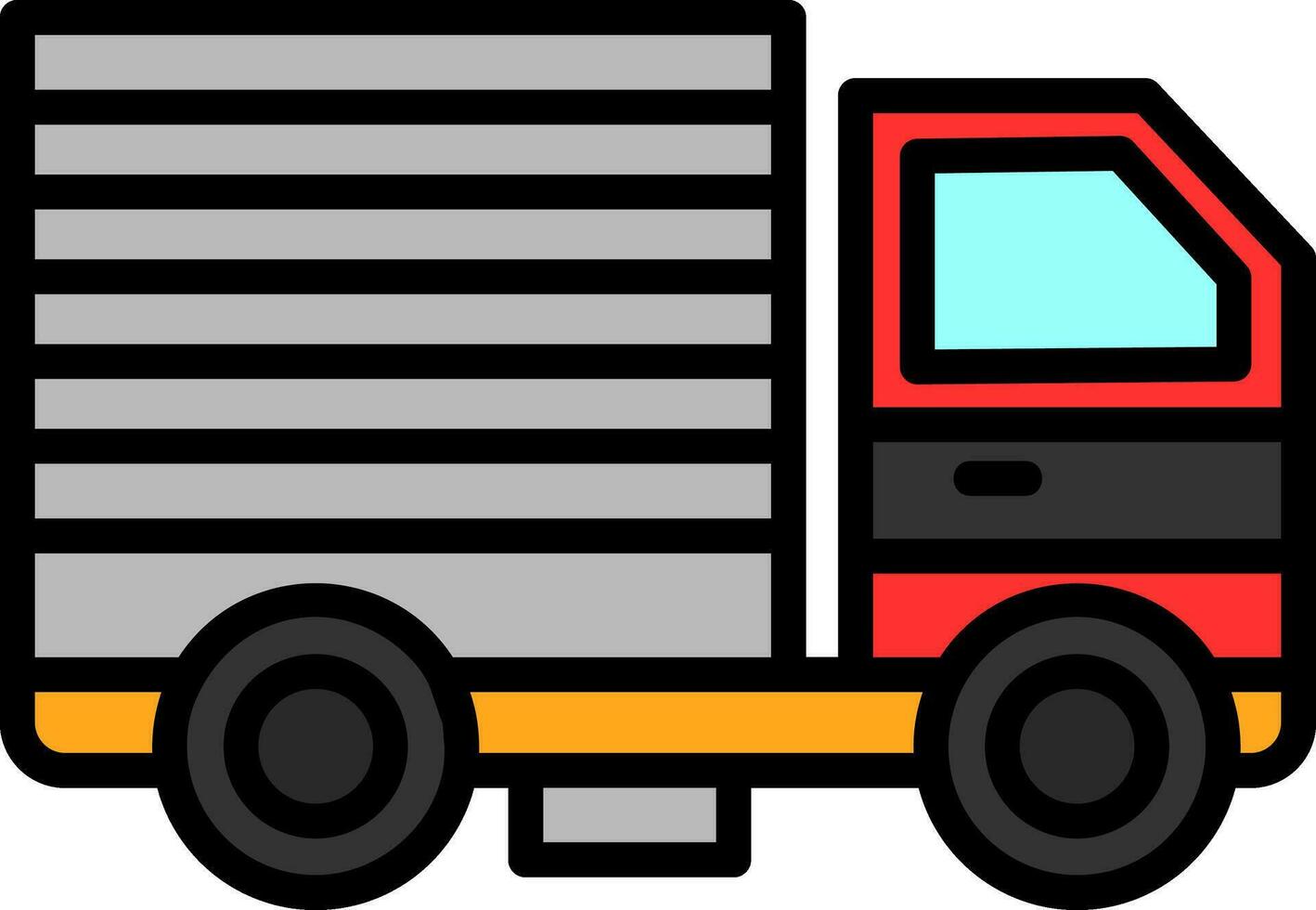 LKW-Vektor-Icon-Design vektor