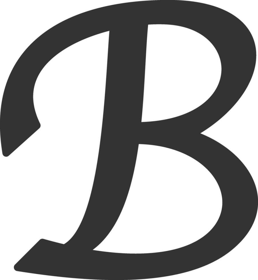 Brief b Vektor Symbol Design