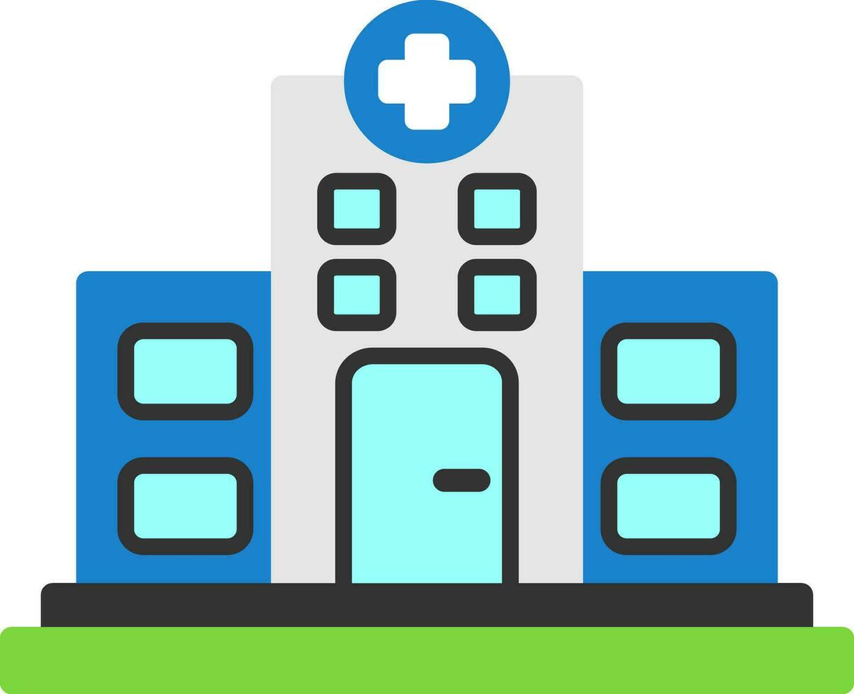 Krankenhaus-Vektor-Icon-Design vektor