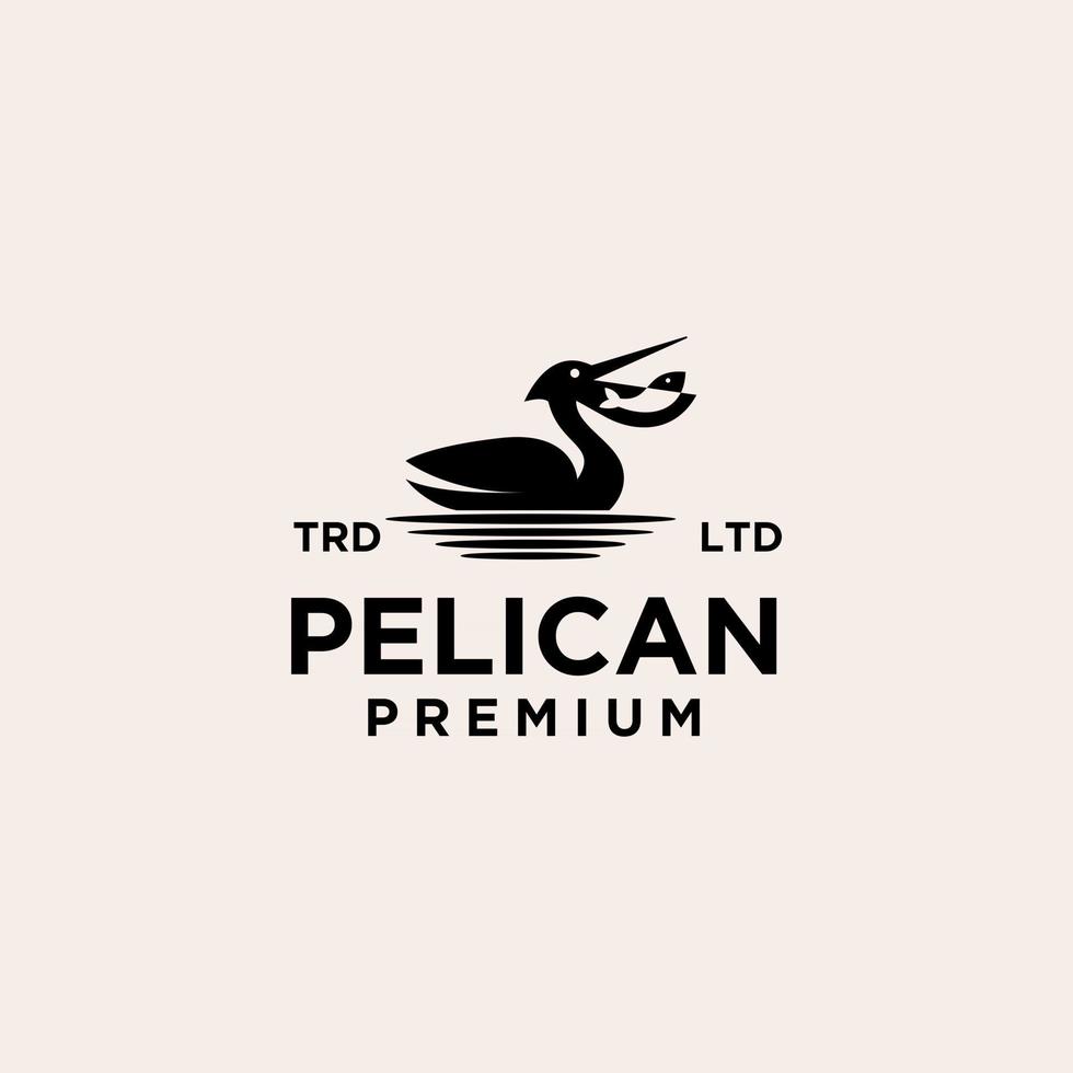 premium pelikan vektor logo design