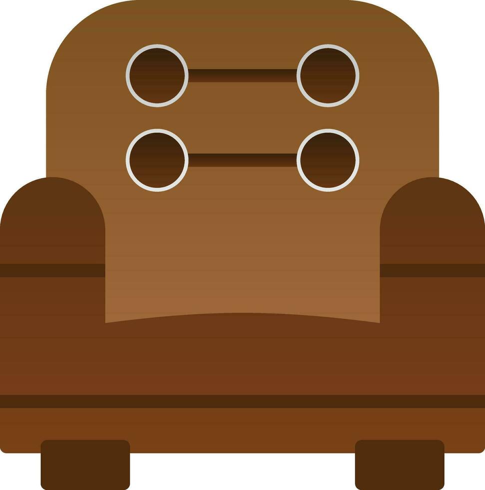 Couch-Vektor-Icon-Design vektor