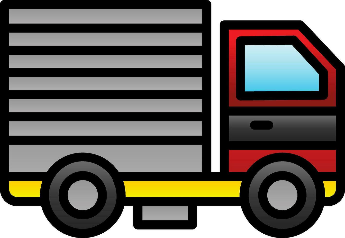 LKW-Vektor-Icon-Design vektor