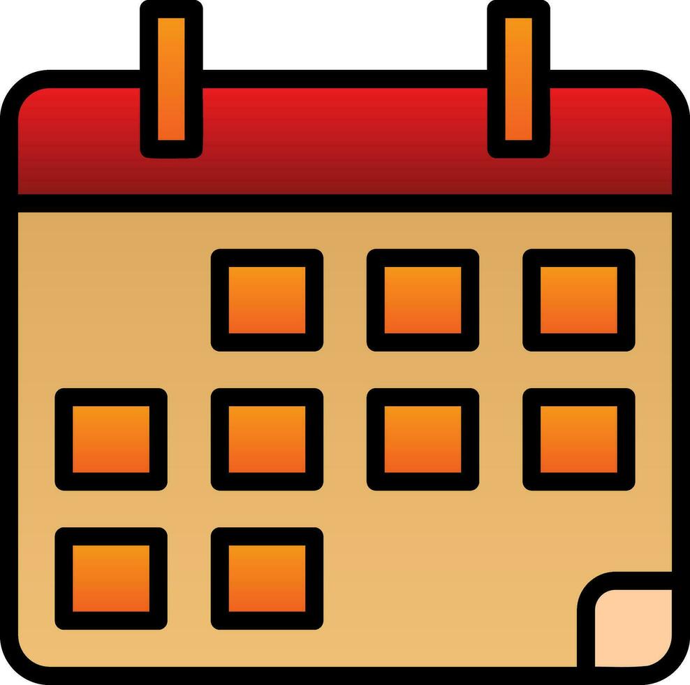 Kalender-Vektor-Icon-Design vektor