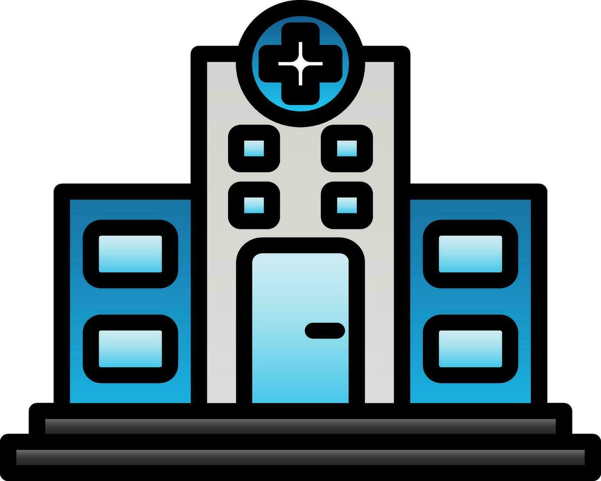 Krankenhaus-Vektor-Icon-Design vektor