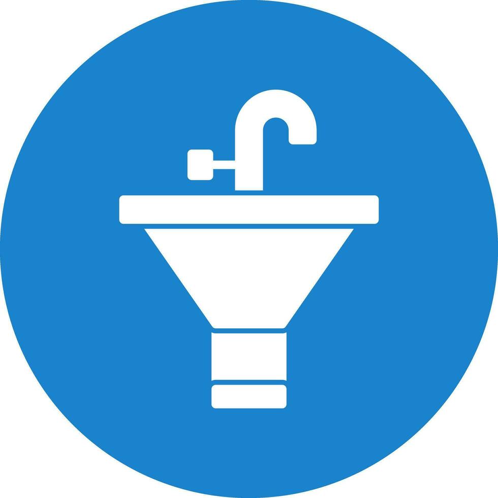 Badezimmer sinken Vektor Symbol Design