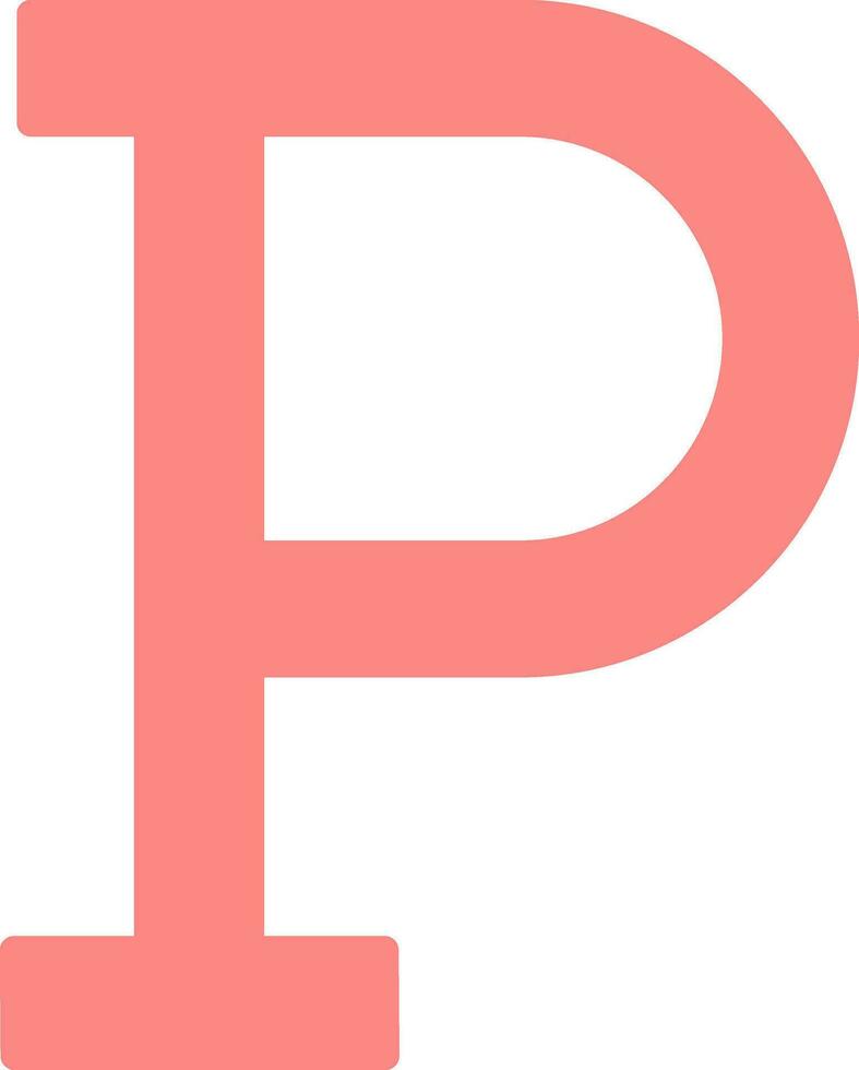 Brief p Vektor Symbol Design