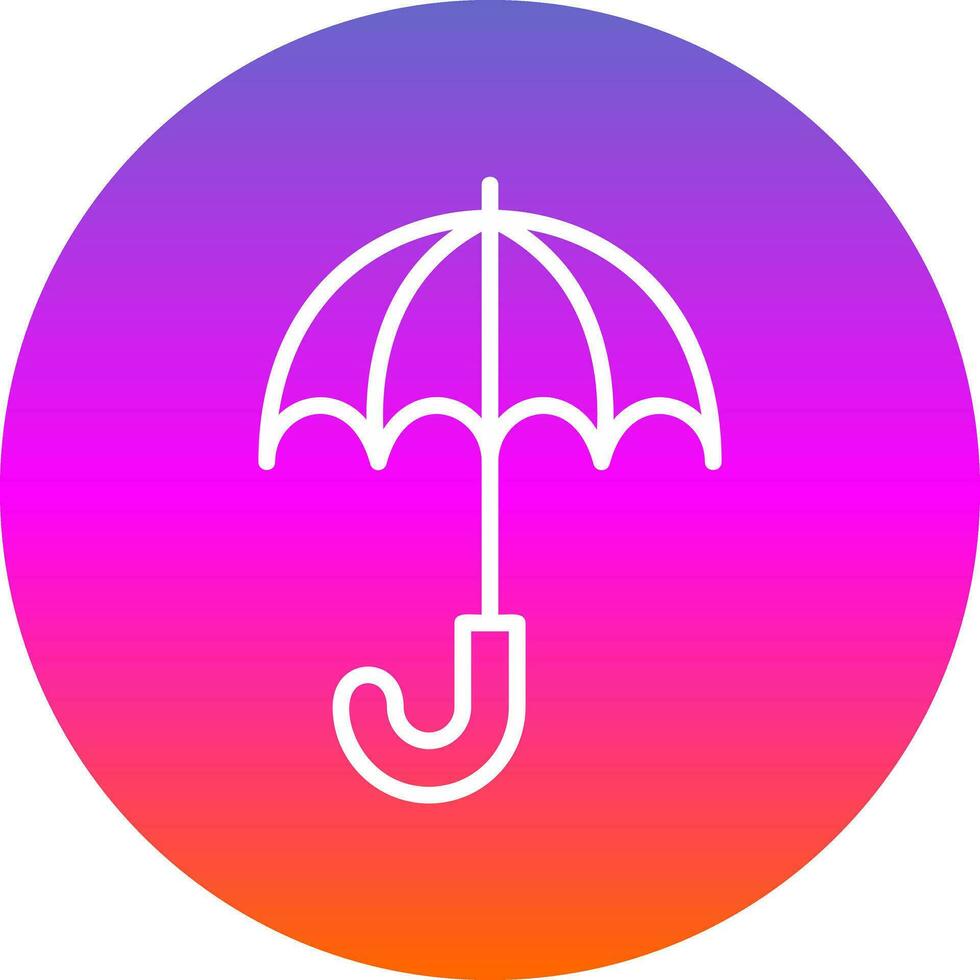Regenschirm-Vektor-Icon-Design vektor