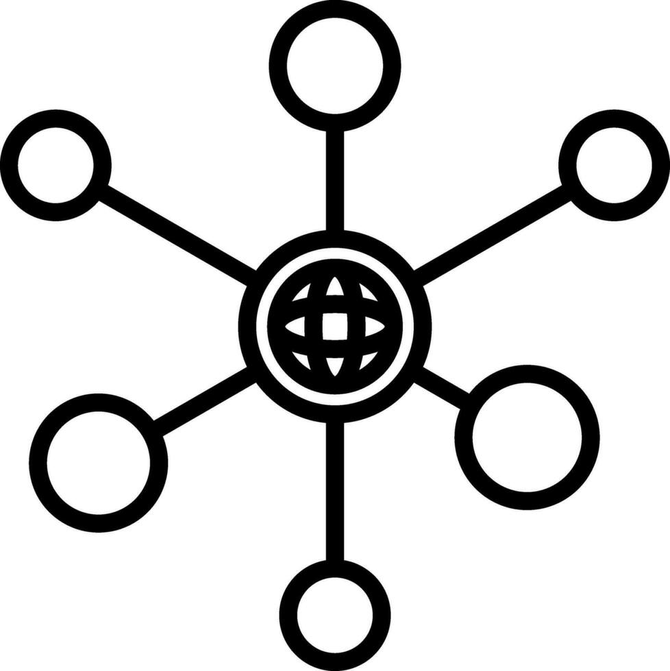 Netzwerk-Vektor-Icon-Design vektor