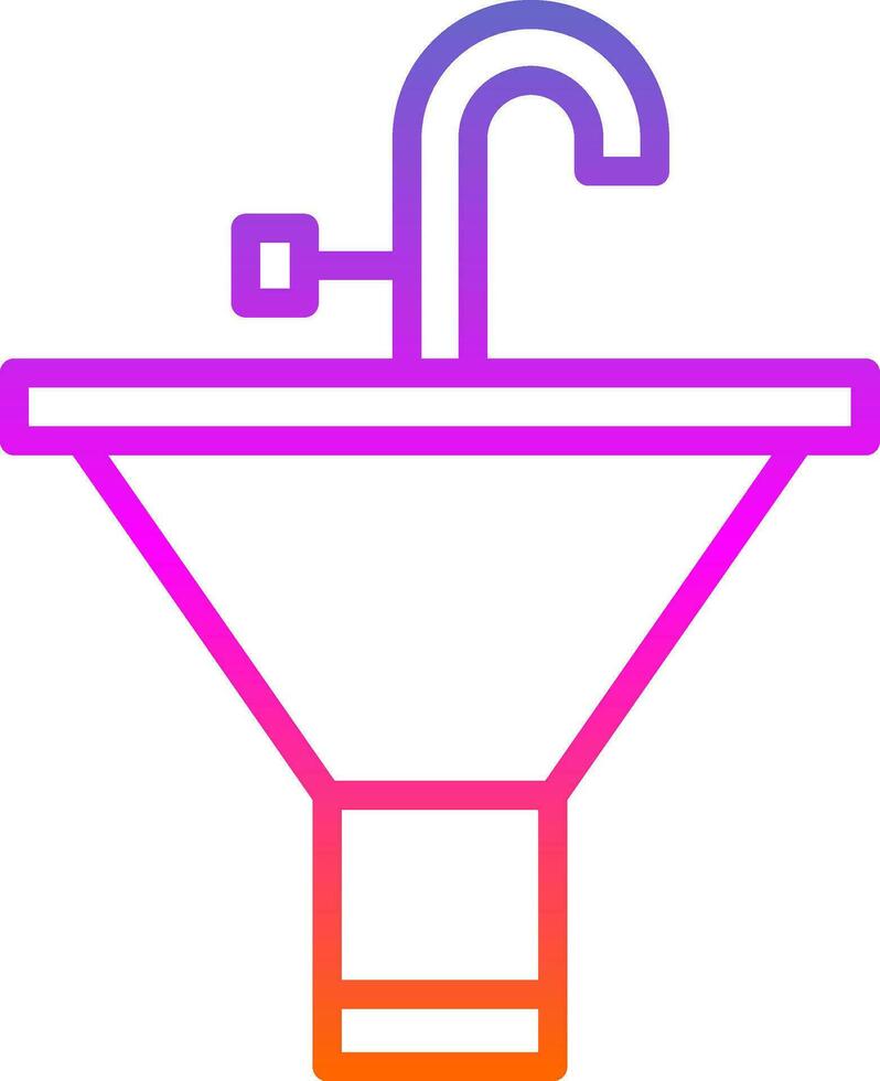 Badezimmer sinken Vektor Symbol Design