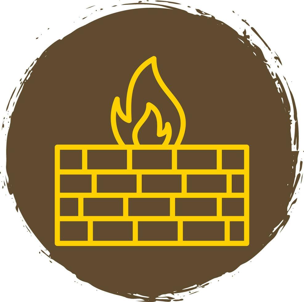 Firewall-Vektor-Icon-Design vektor