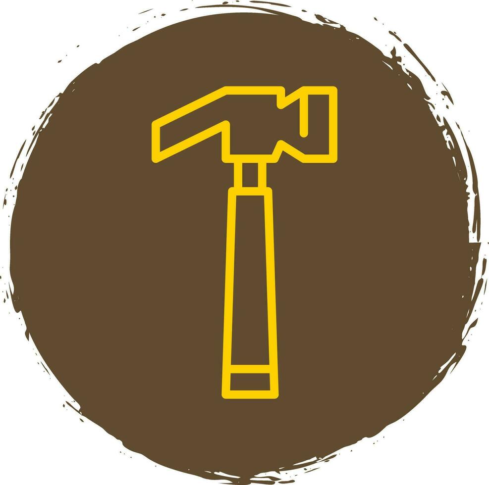 Hammer-Vektor-Icon-Design vektor