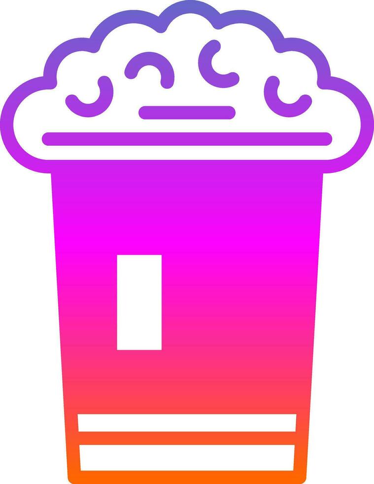 Popcorn-Vektor-Icon-Design vektor