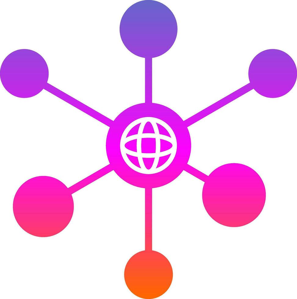 nätverk vektor ikon design