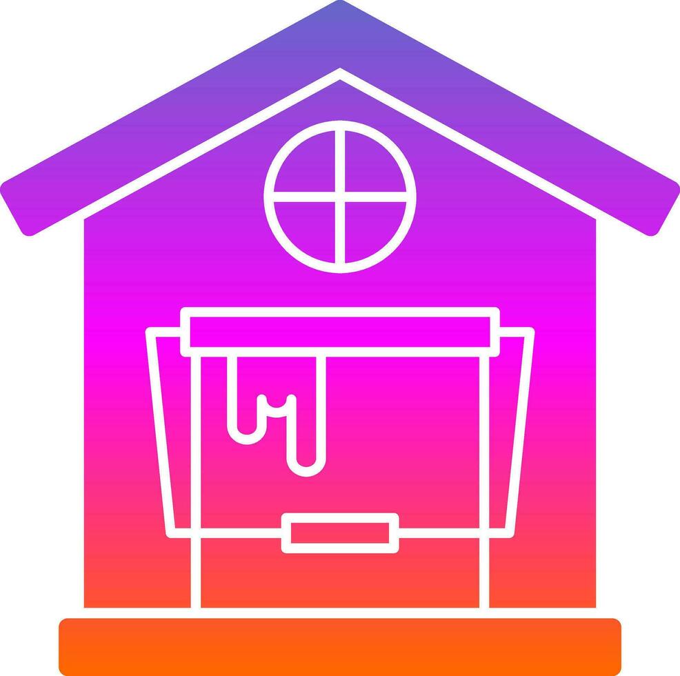 Haus Farbe Vektor Symbol Design
