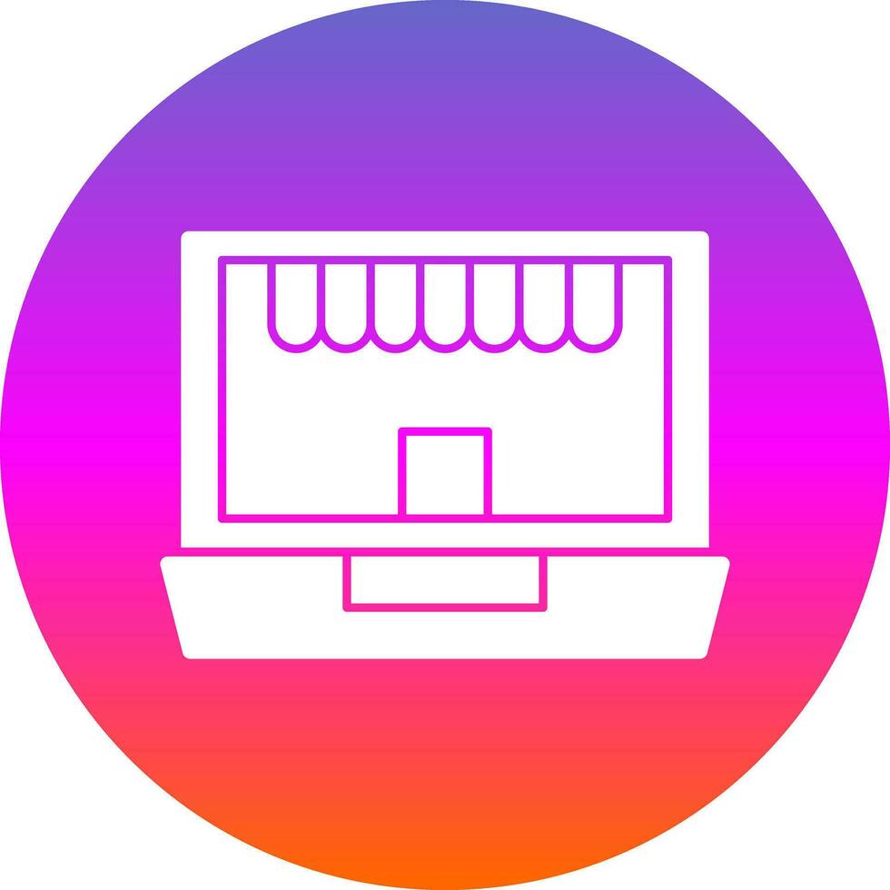 Online-Shop-Vektor-Icon-Design vektor