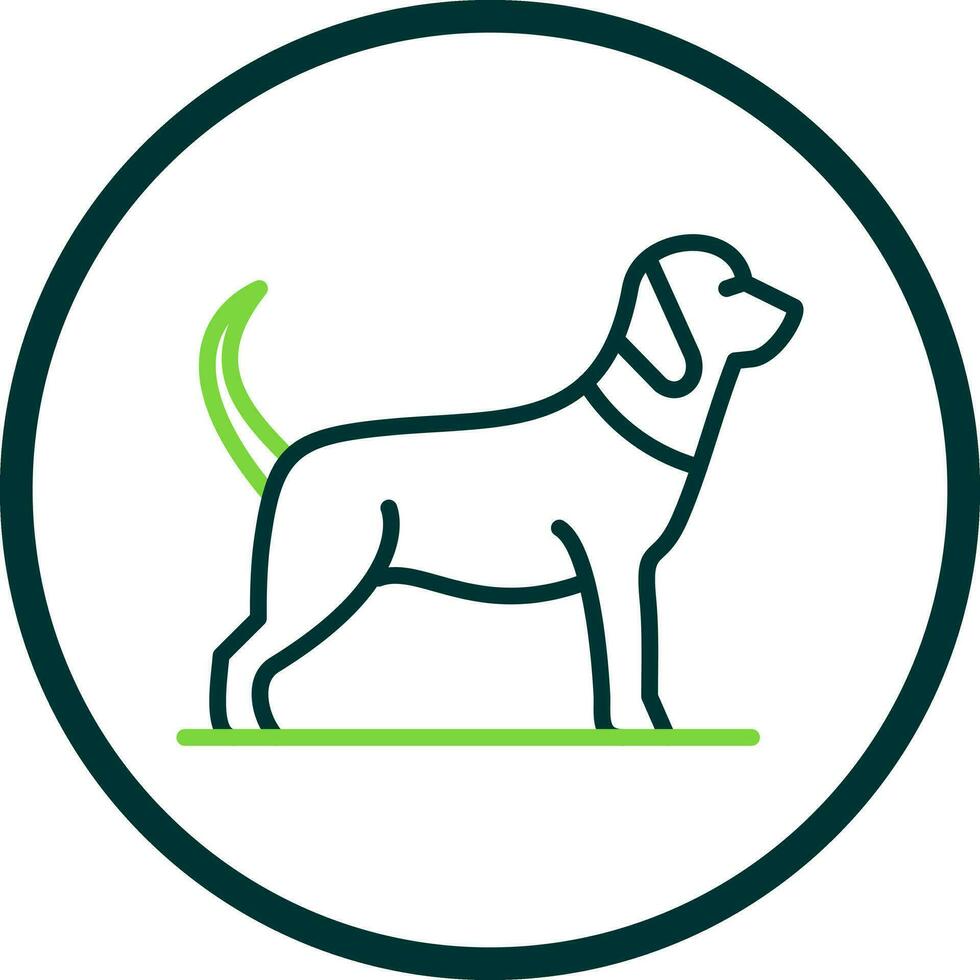 Hund-Vektor-Icon-Design vektor