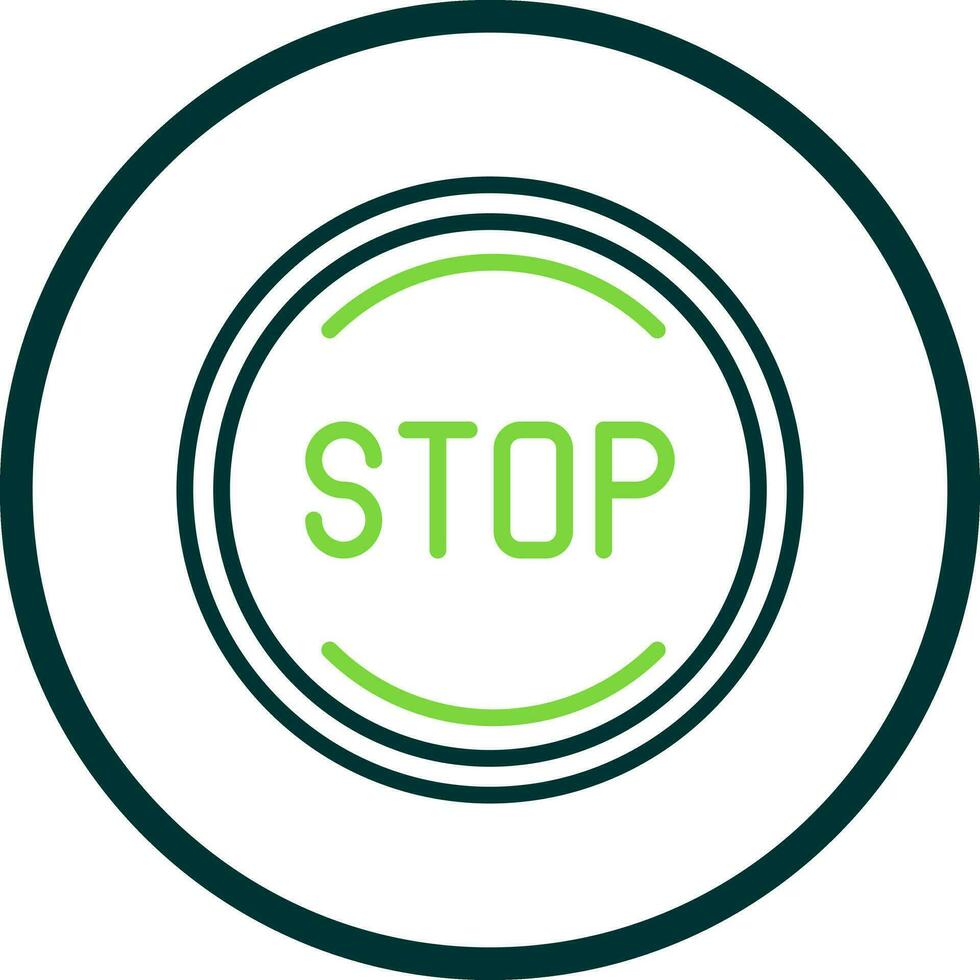 Stoppen Sie das Vektor-Icon-Design vektor