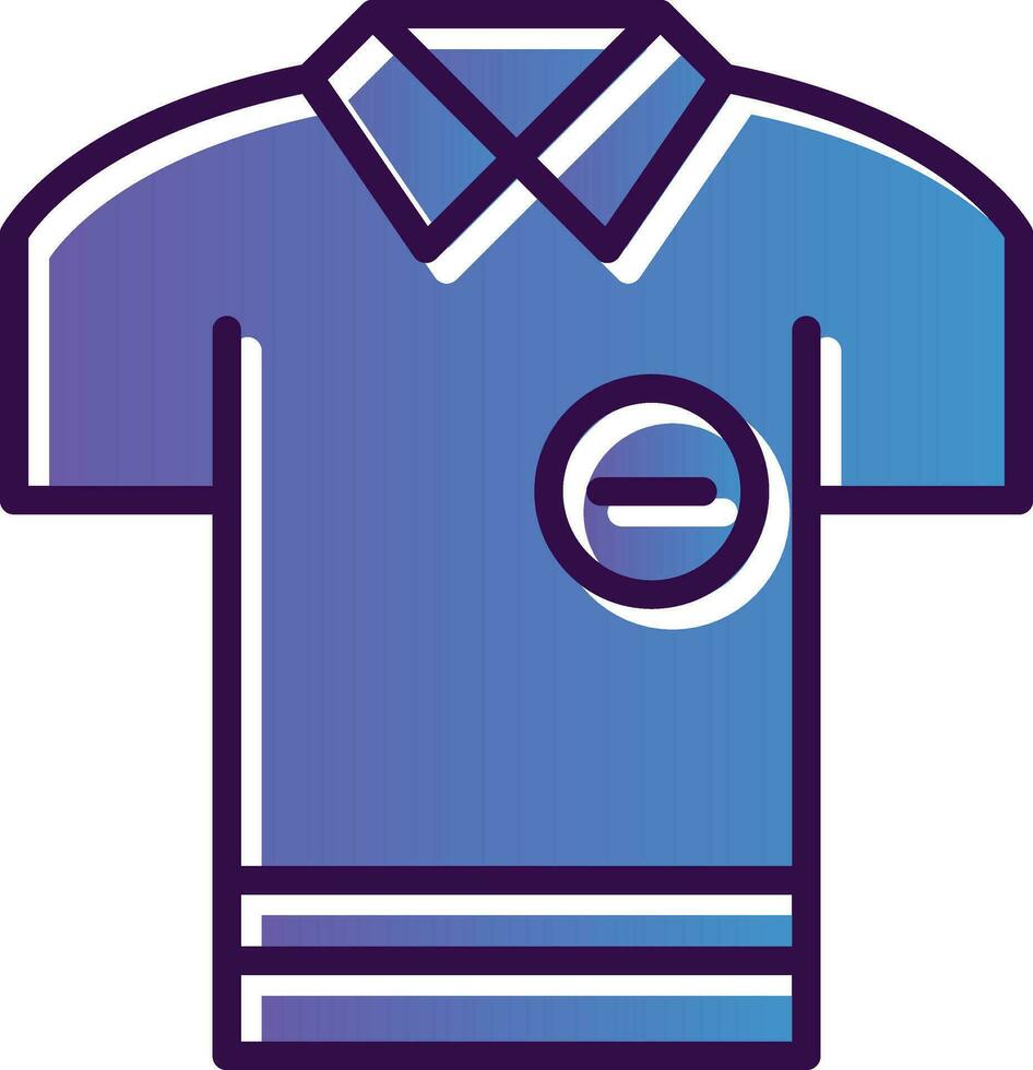 Poloshirt-Vektor-Icon-Design vektor