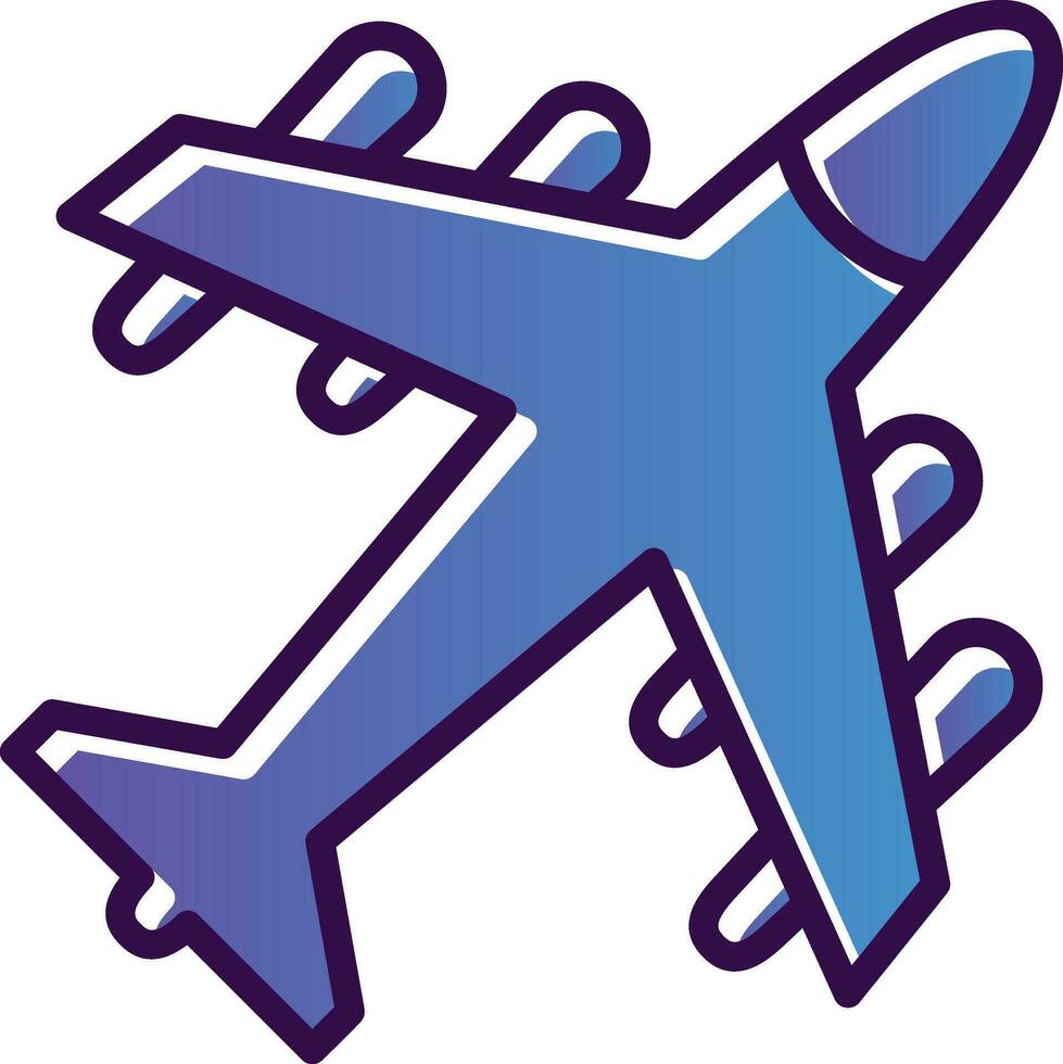 Flugzeug-Vektor-Icon-Design vektor