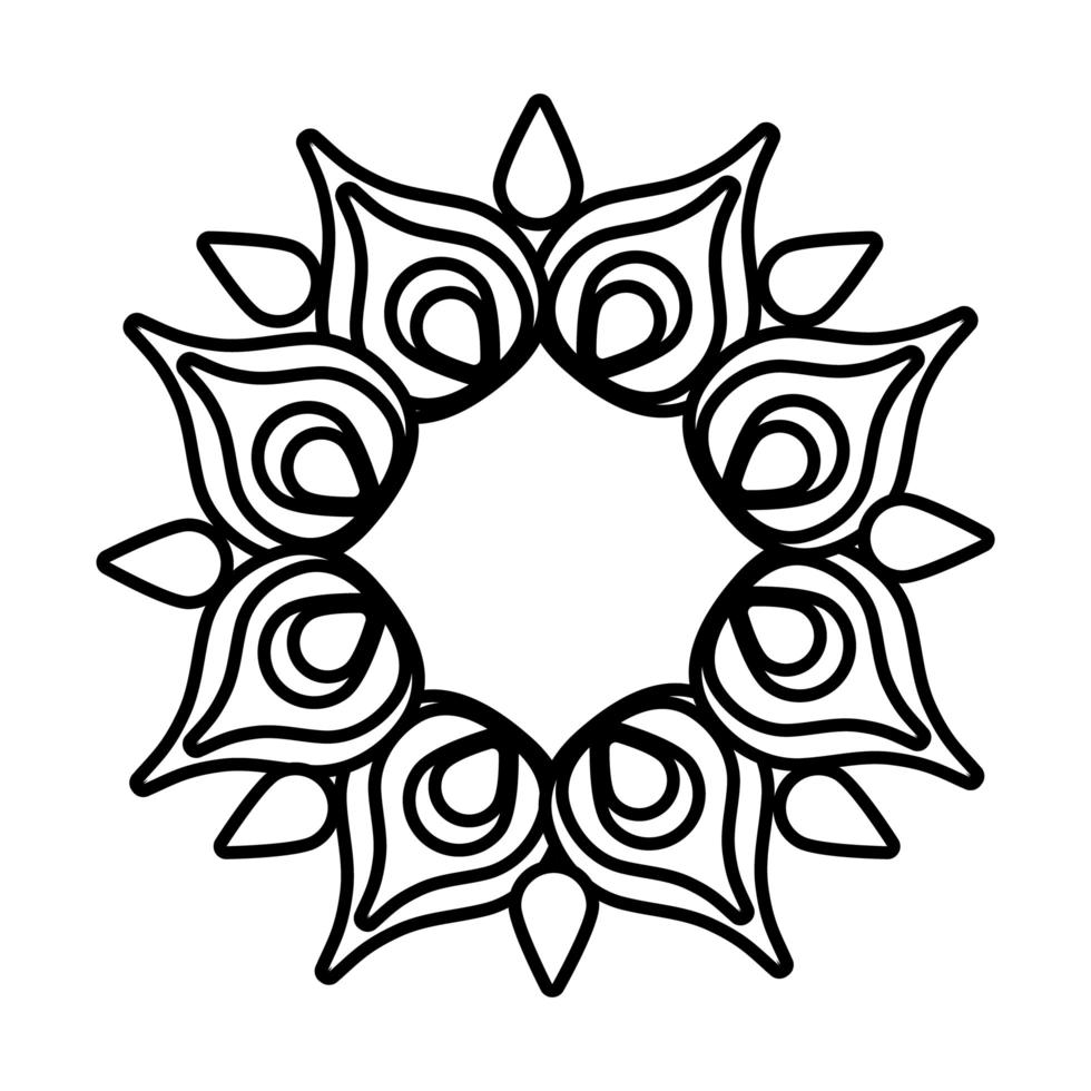 Diwali Blütenblätter um das Symbol für die Dekoration vektor