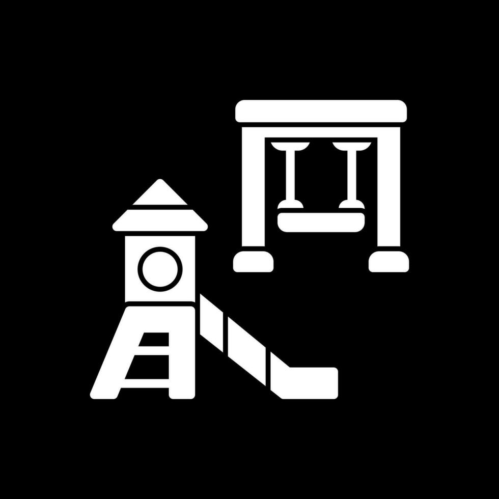 Spielplatz-Vektor-Icon-Design vektor