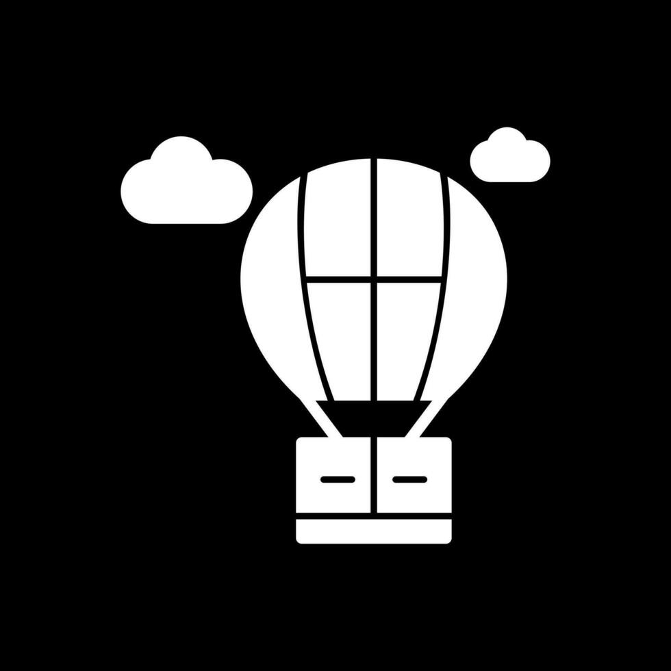 Heißluftballon-Vektor-Icon-Design vektor