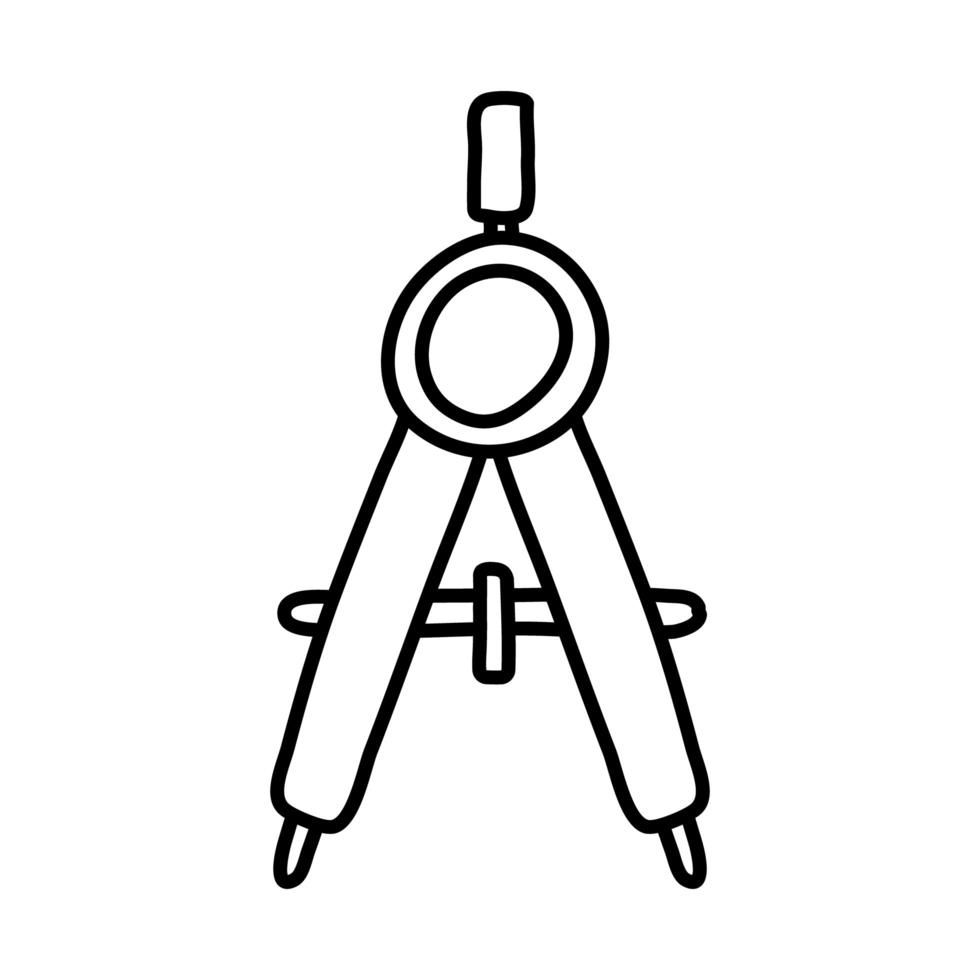 Symbol für den Kompass-Stil der Schule vektor