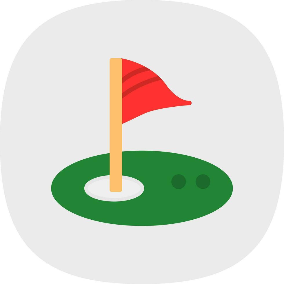 Golf-Vektor-Icon-Design vektor