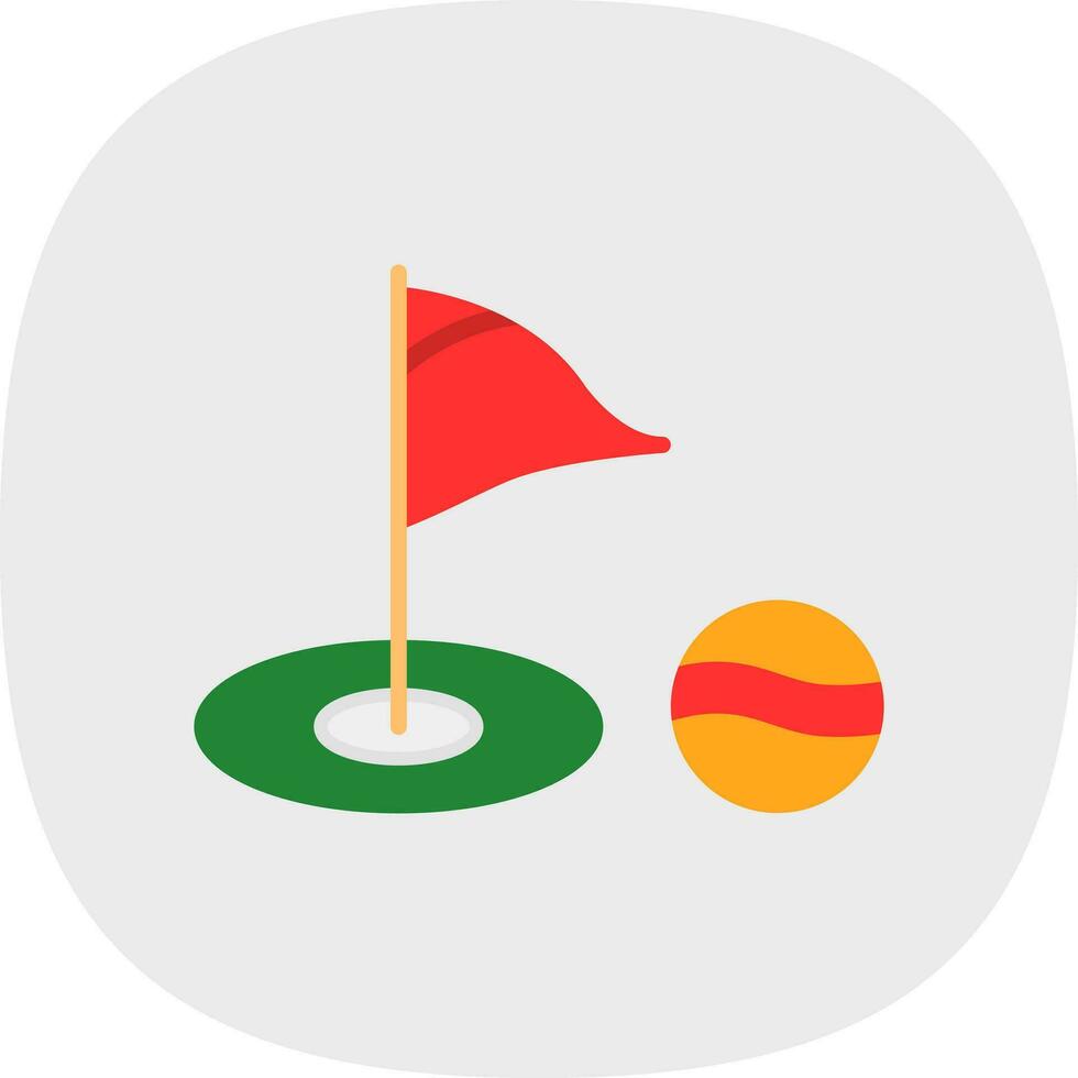 Golf-Vektor-Icon-Design vektor