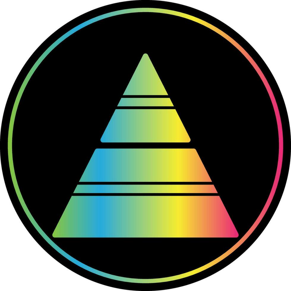 Pyramidenvektor-Icon-Design vektor