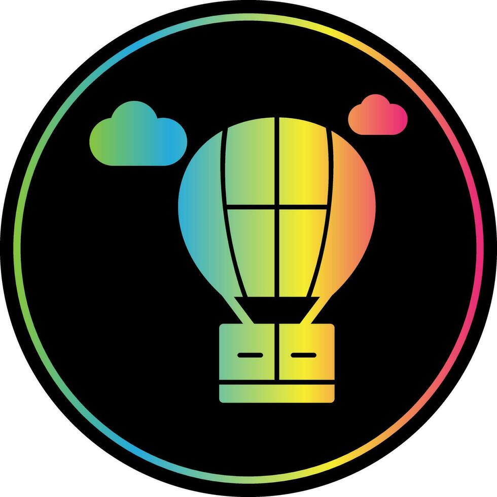 Heißluftballon-Vektor-Icon-Design vektor