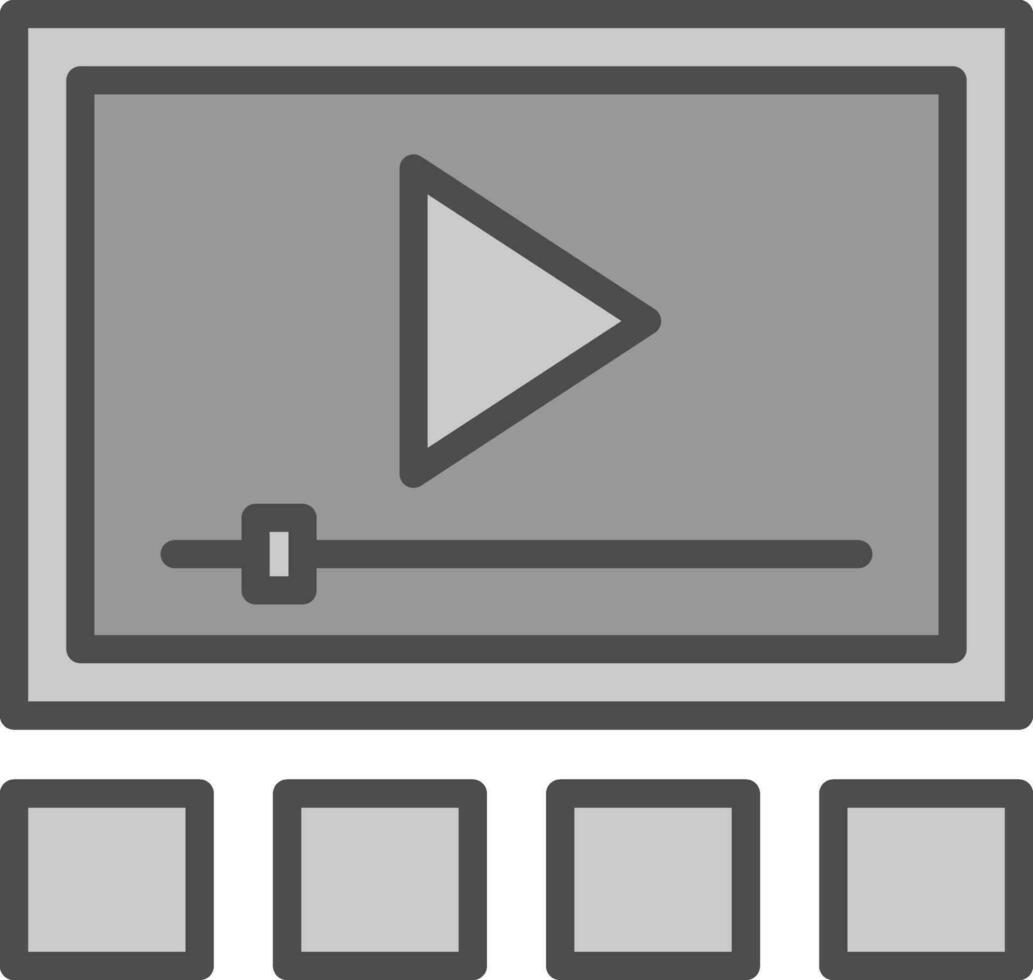 Video-Player-Vektor-Icon-Design vektor
