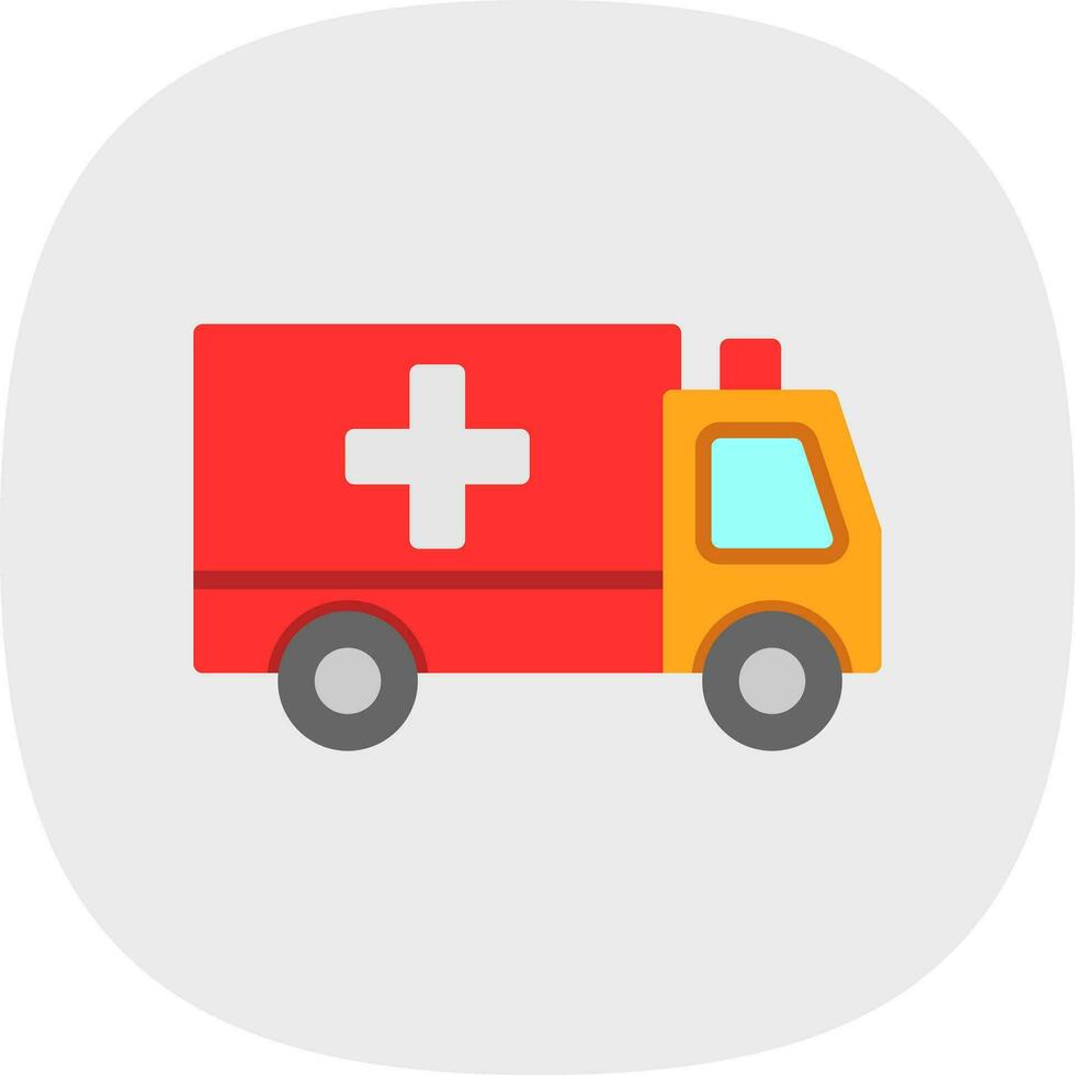 Krankenwagen-Vektor-Icon-Design vektor