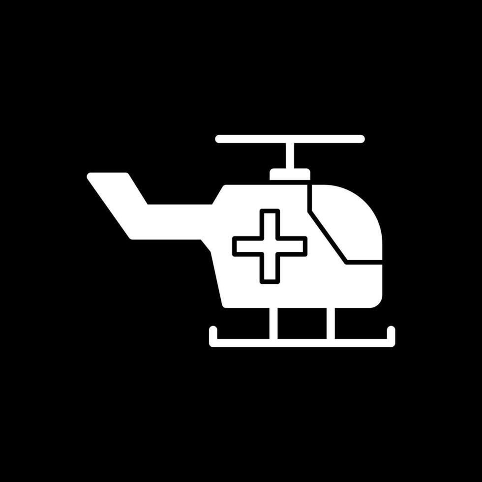 Luft Krankenwagen Vektor Symbol Design