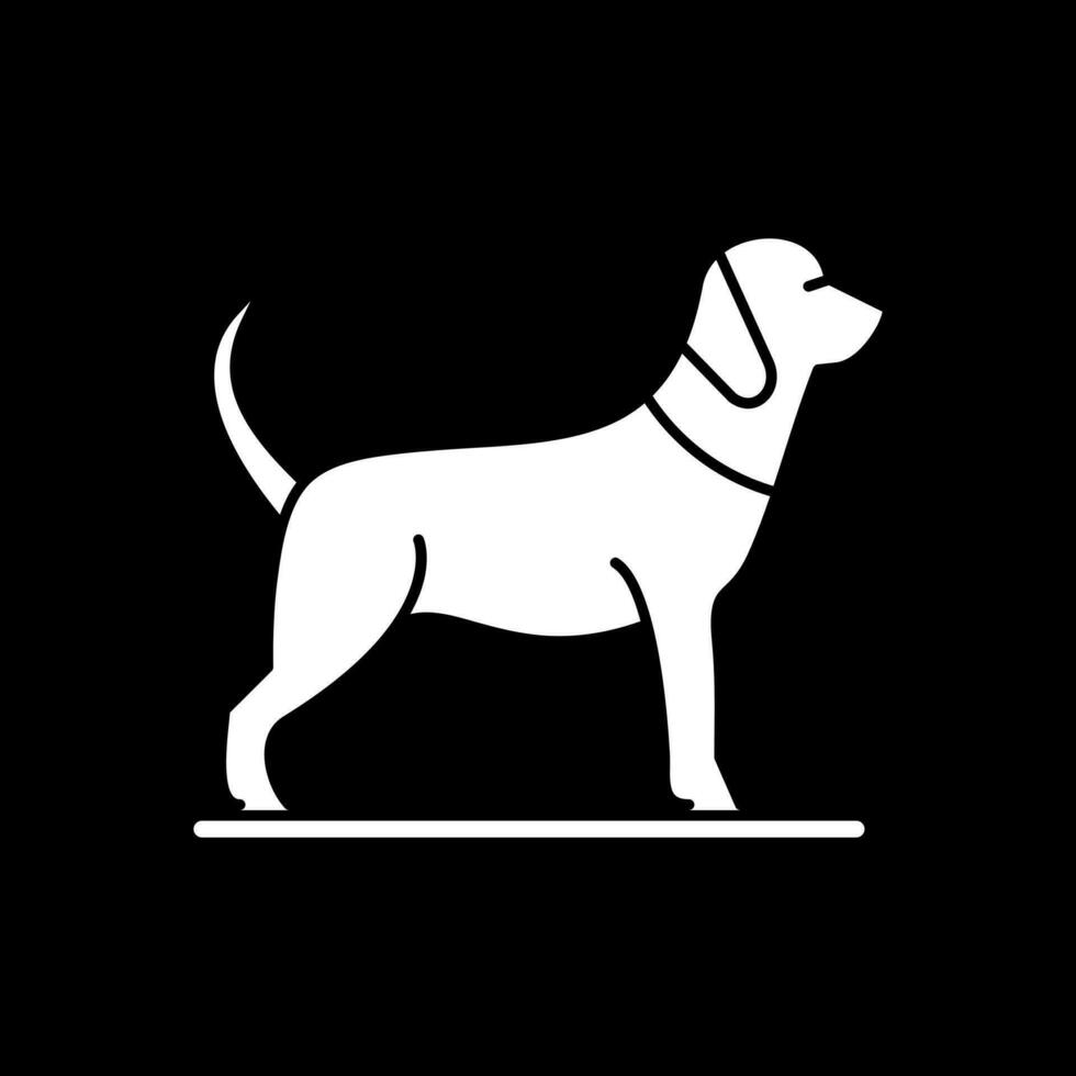 Hund-Vektor-Icon-Design vektor