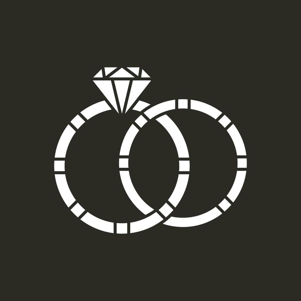 Ring-Vektor-Icon-Design vektor