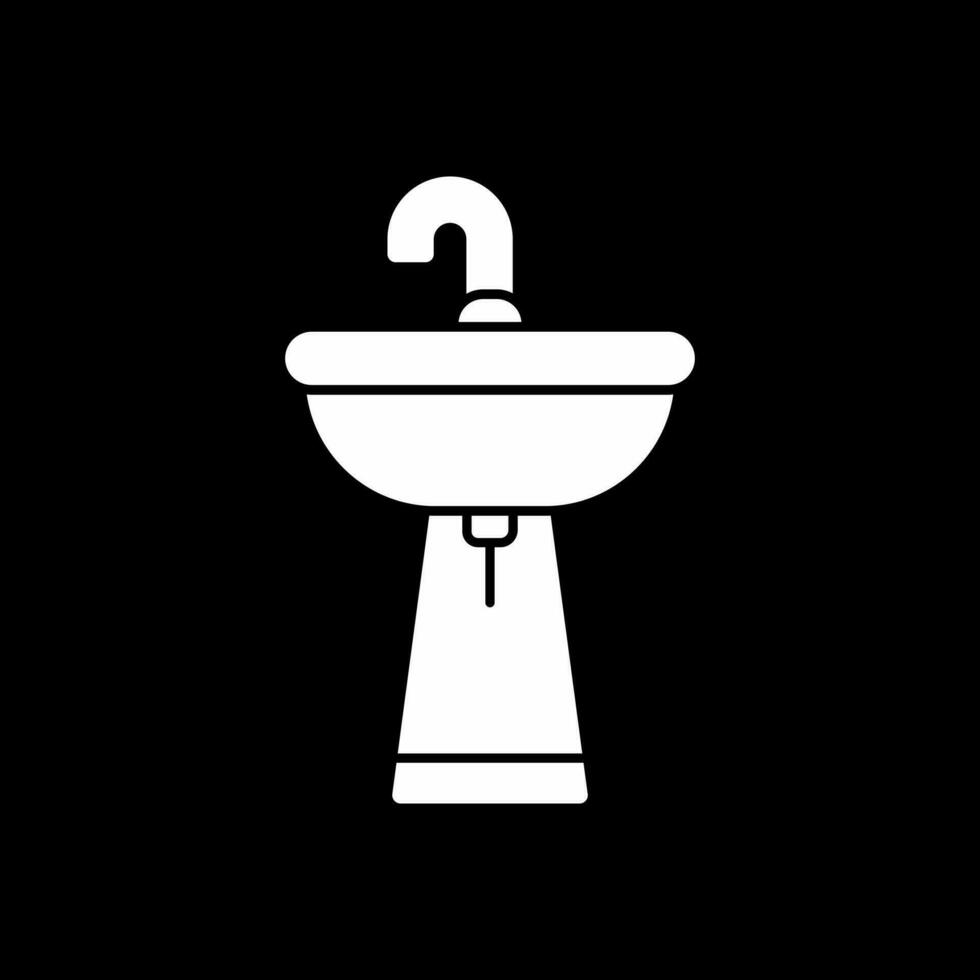 Waschbecken-Vektor-Icon-Design vektor