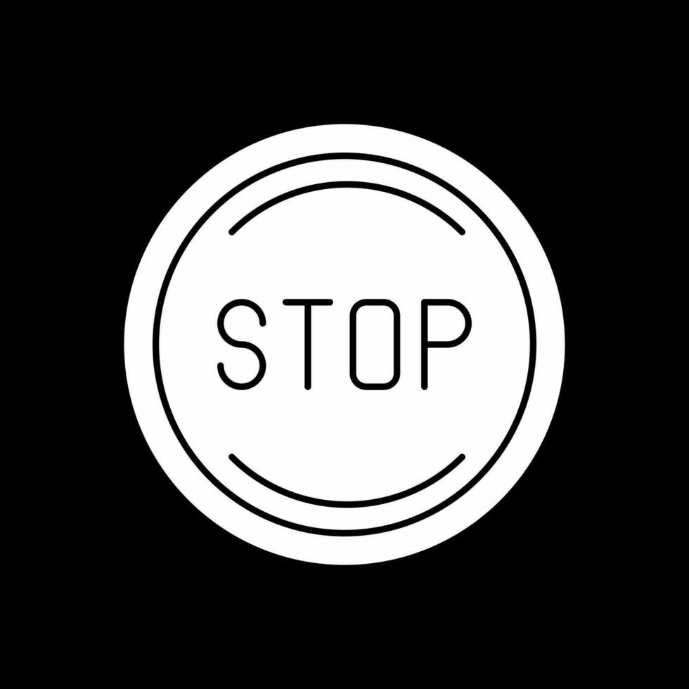 Stoppen Sie das Vektor-Icon-Design vektor