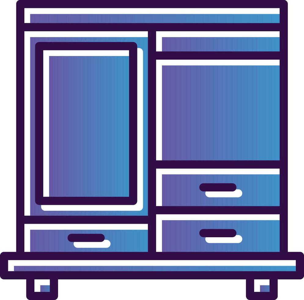 Kleiderschrank-Vektor-Icon-Design vektor