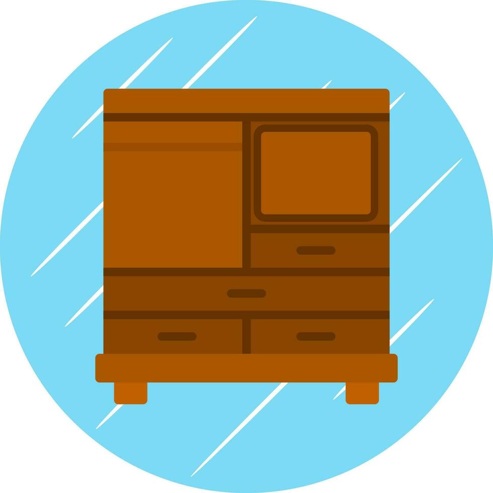 Schrank-Vektor-Icon-Design vektor