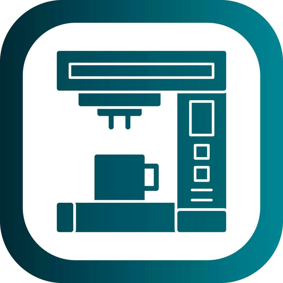 Kaffeemaschine-Vektor-Icon-Design vektor