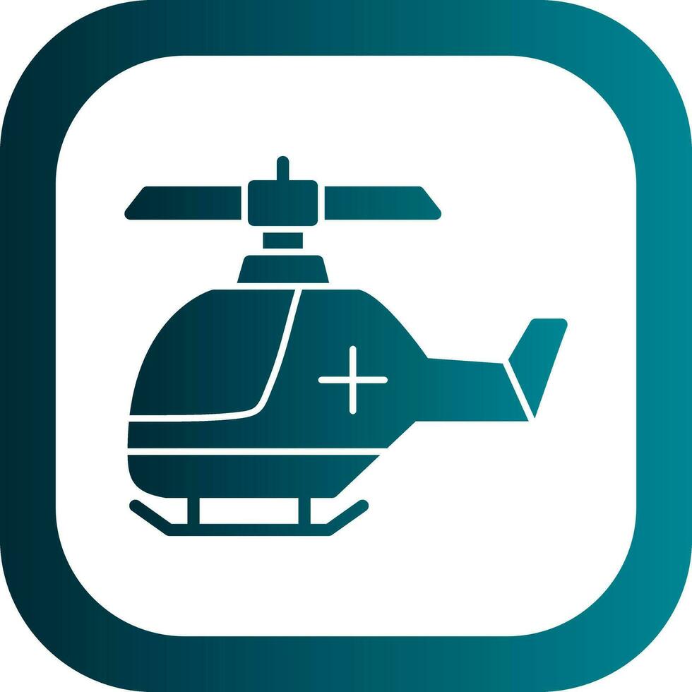 luft ambulans vektor ikon design