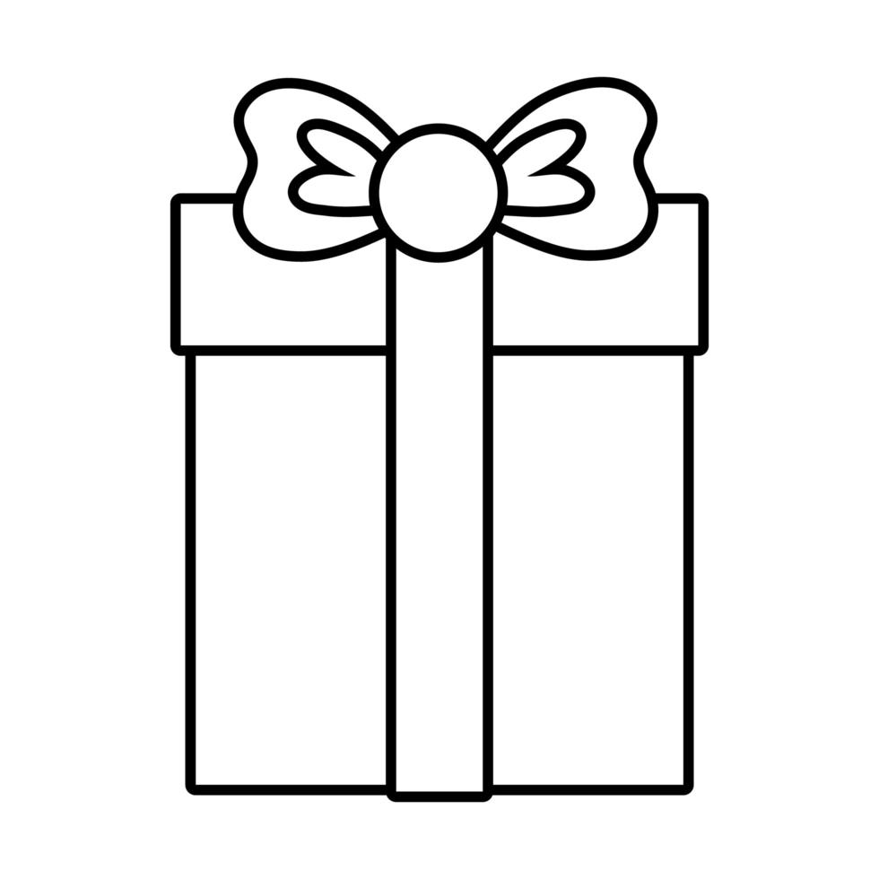 Symbol für den Stil der Geschenkbox vektor