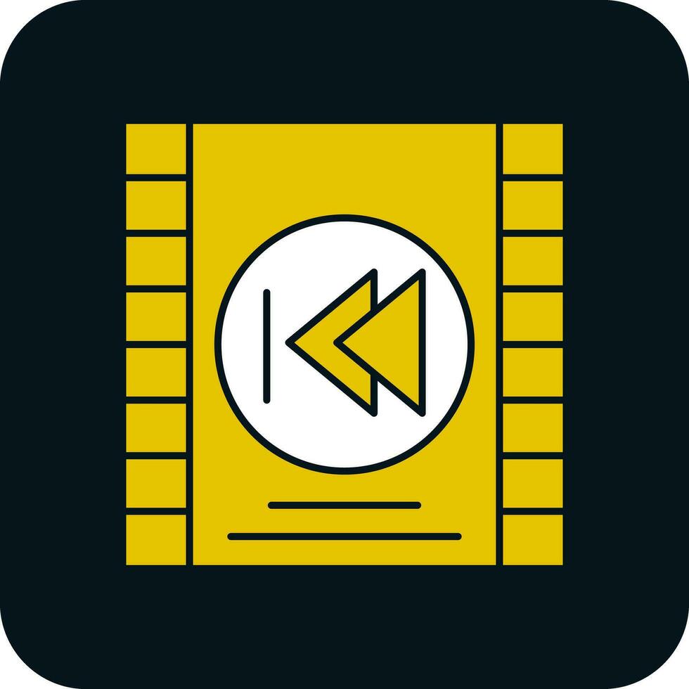 Rückwärtsvektor-Icon-Design vektor