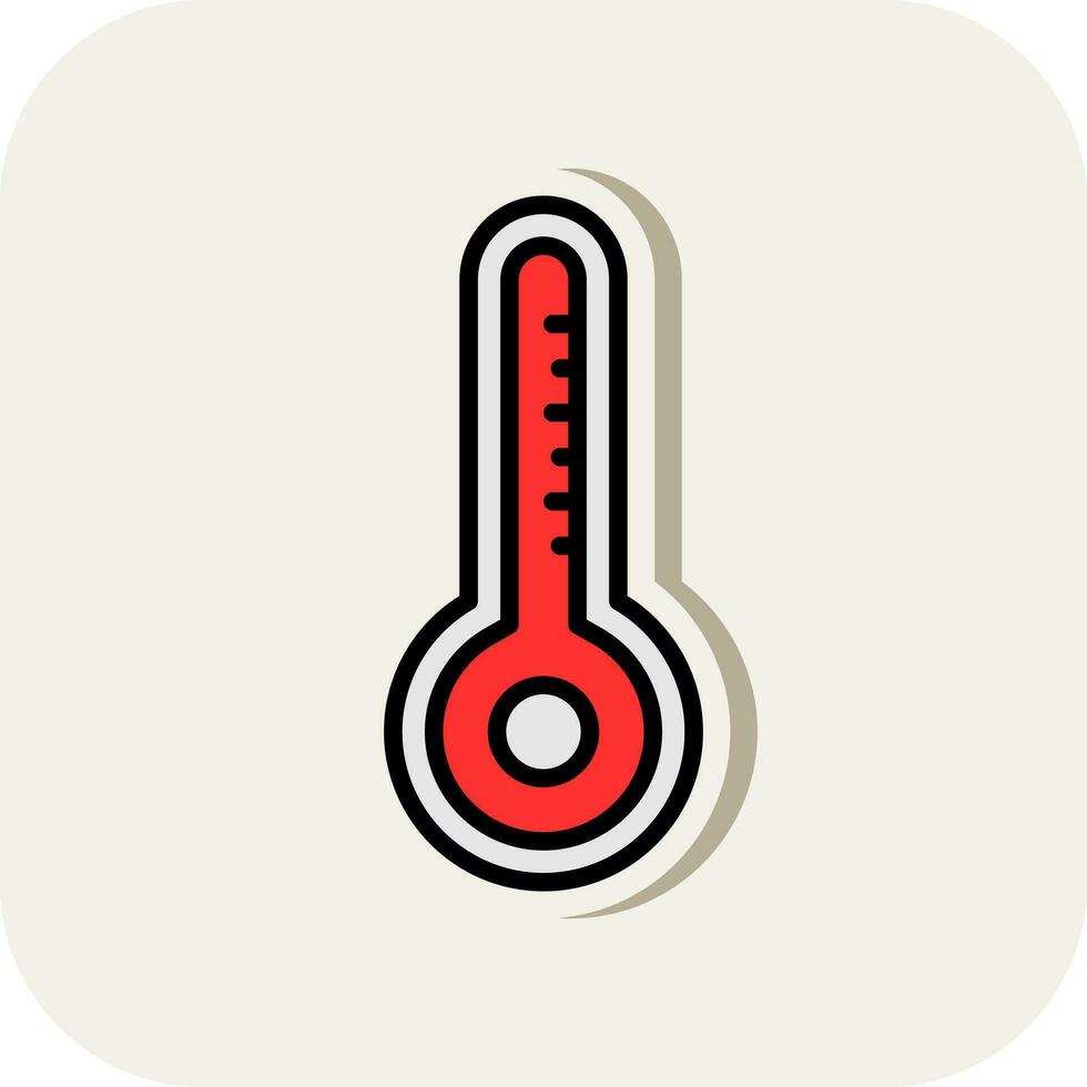 Thermometer-Vektor-Icon-Design vektor