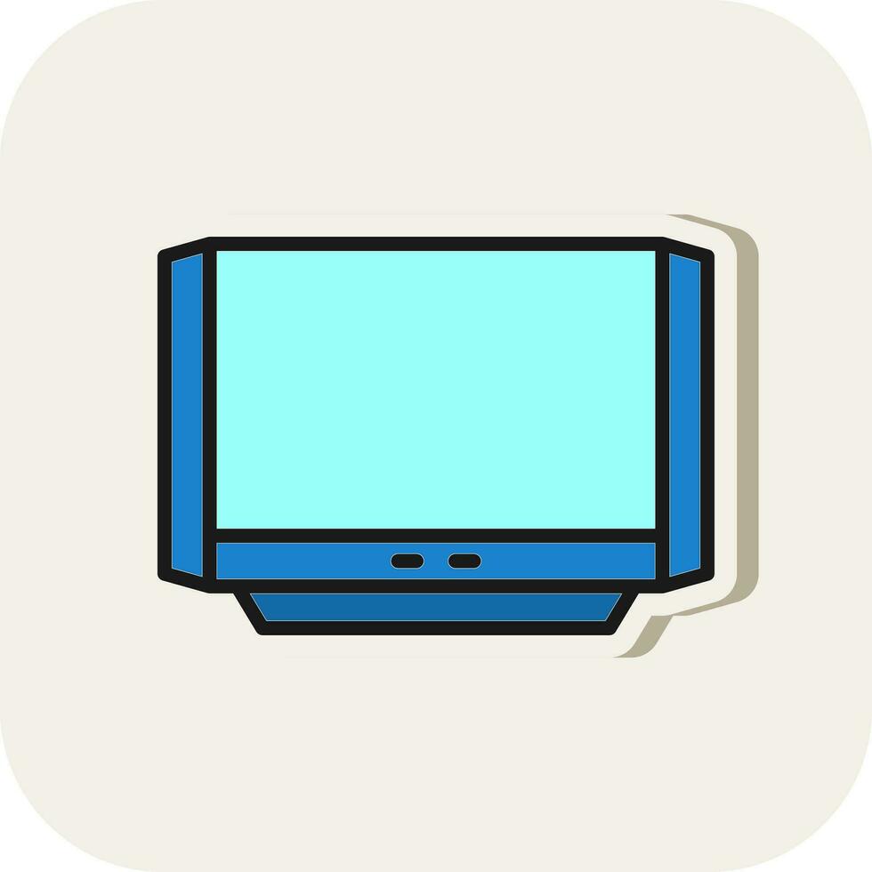 TV-Vektor-Icon-Design vektor