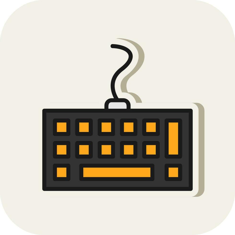 Tastatur-Vektor-Icon-Design vektor