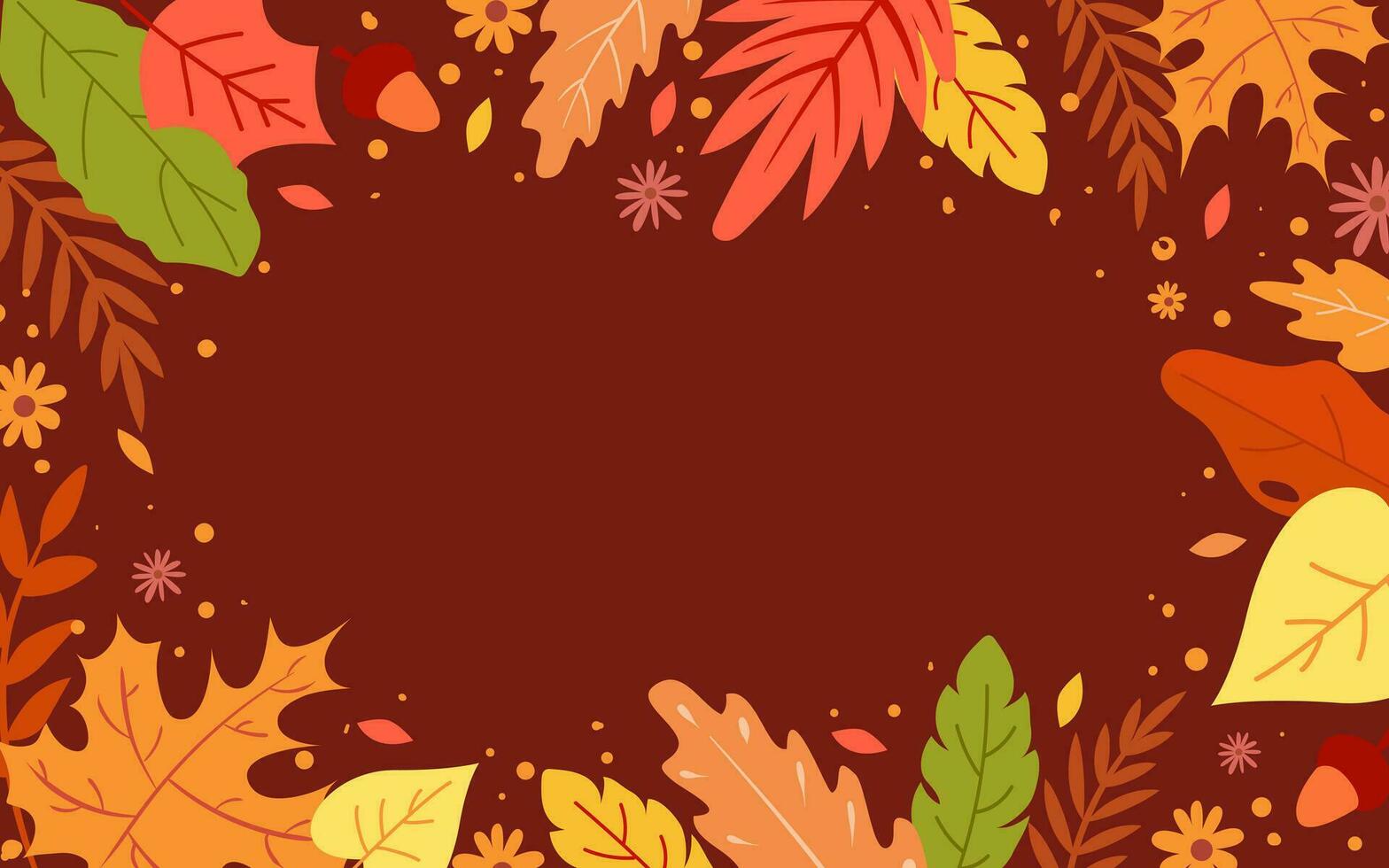 Hallo Herbstlaub Hintergrund vektor